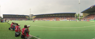 840515 Afbeelding van de wedstrijd Nederland-Australië in de finale van het WK Hockey dames, in het stadion Nieuw ...